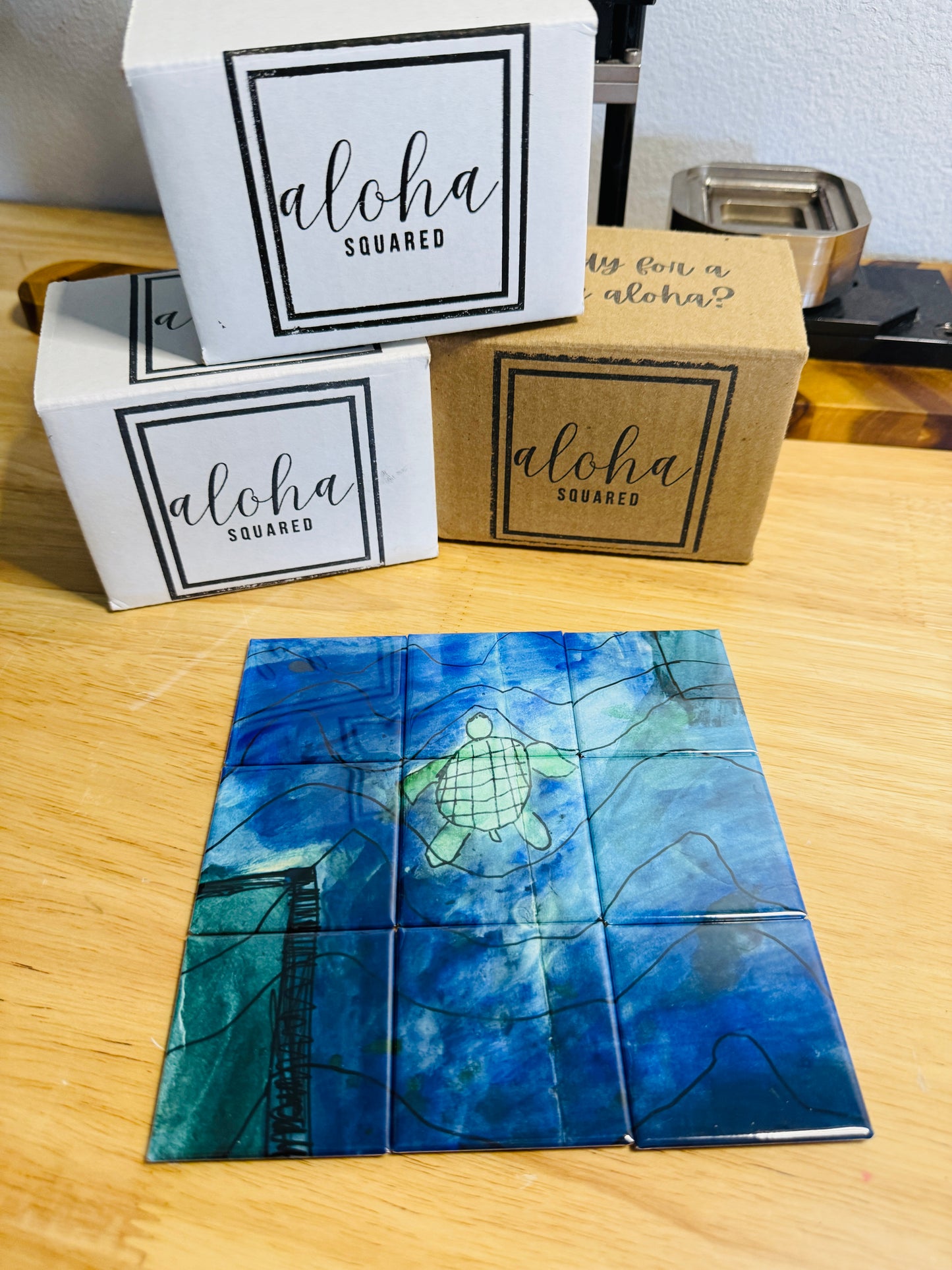 2x2 Custom Button Photo Puzzle Set