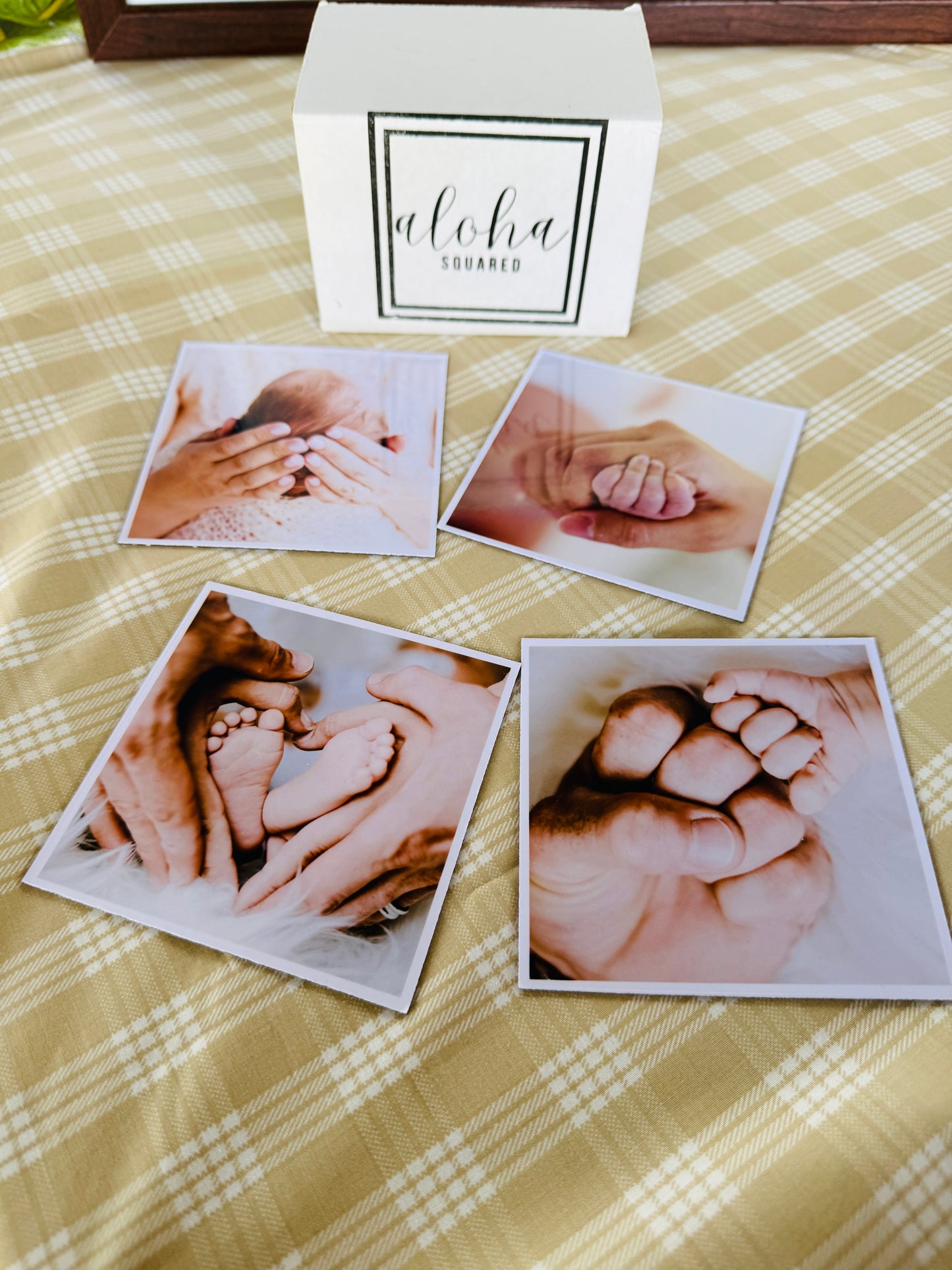 Square 3.75" x 3.75" Custom Vinyl Photo Magnet