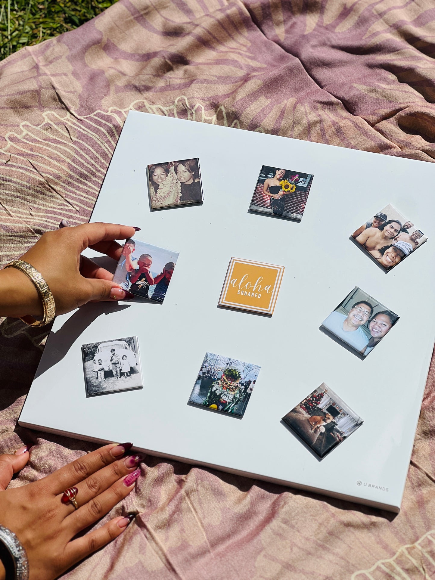 Button Photo Magnets - 2" Square