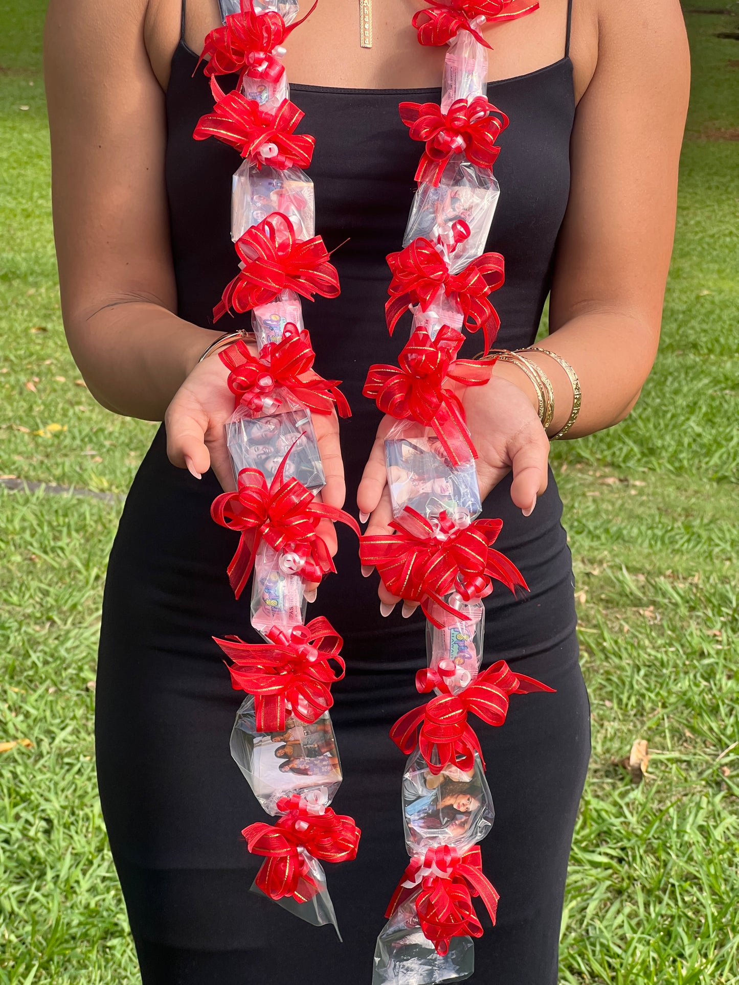 Square Custom Photo Magnet Lei