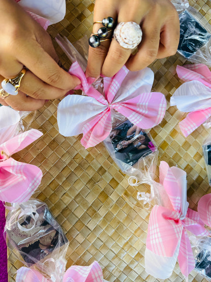 Button Photo Magnet Lei 2" Square