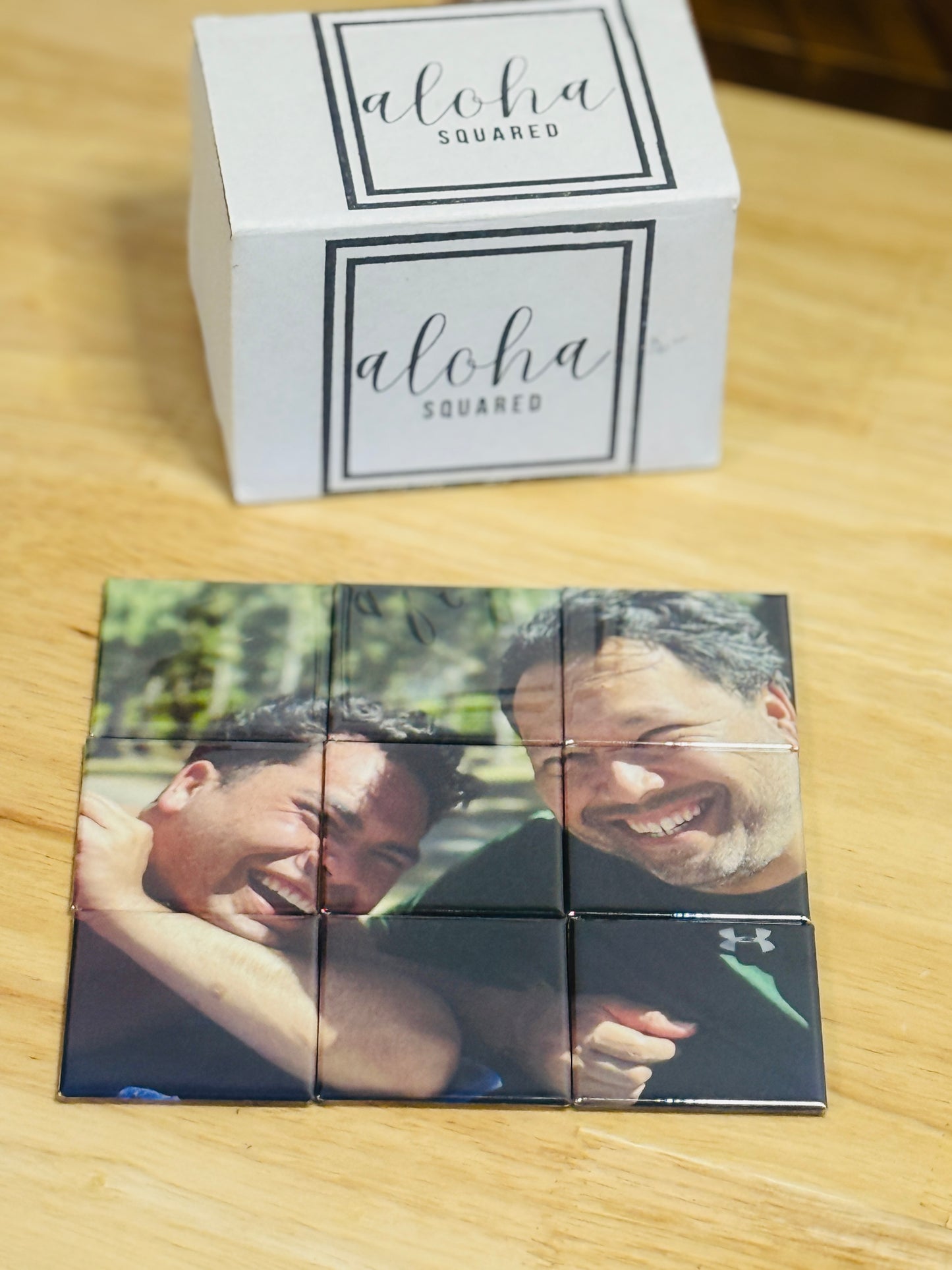 2x2 Custom Button Photo Puzzle Set