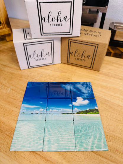 2x2 Custom Button Photo Puzzle Set
