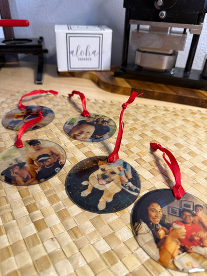 Custom Photo Ornaments - 3" Round