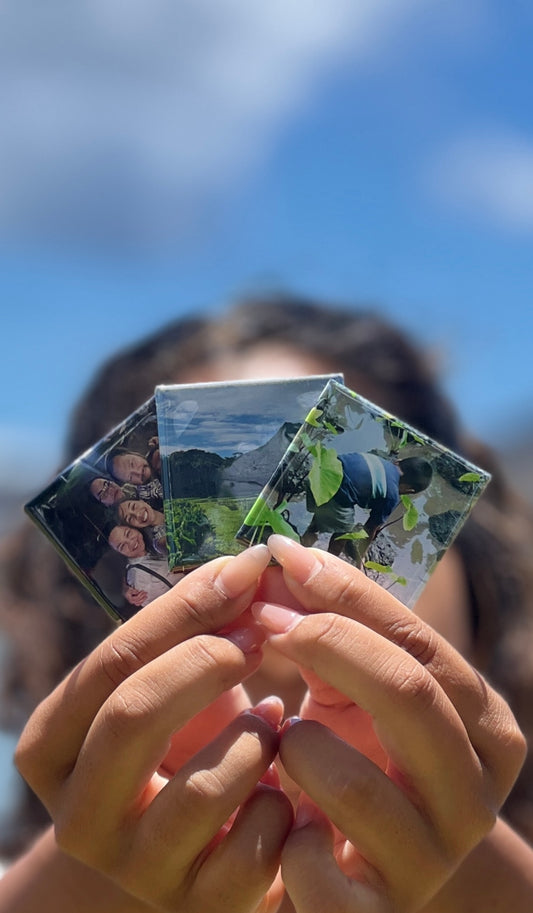 Set of 3 Square Photo Magnets