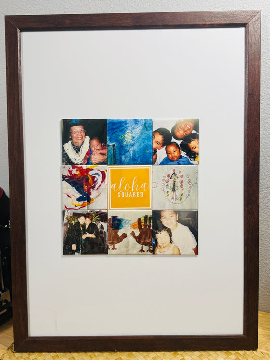 Button Photo Magnets -3" Square